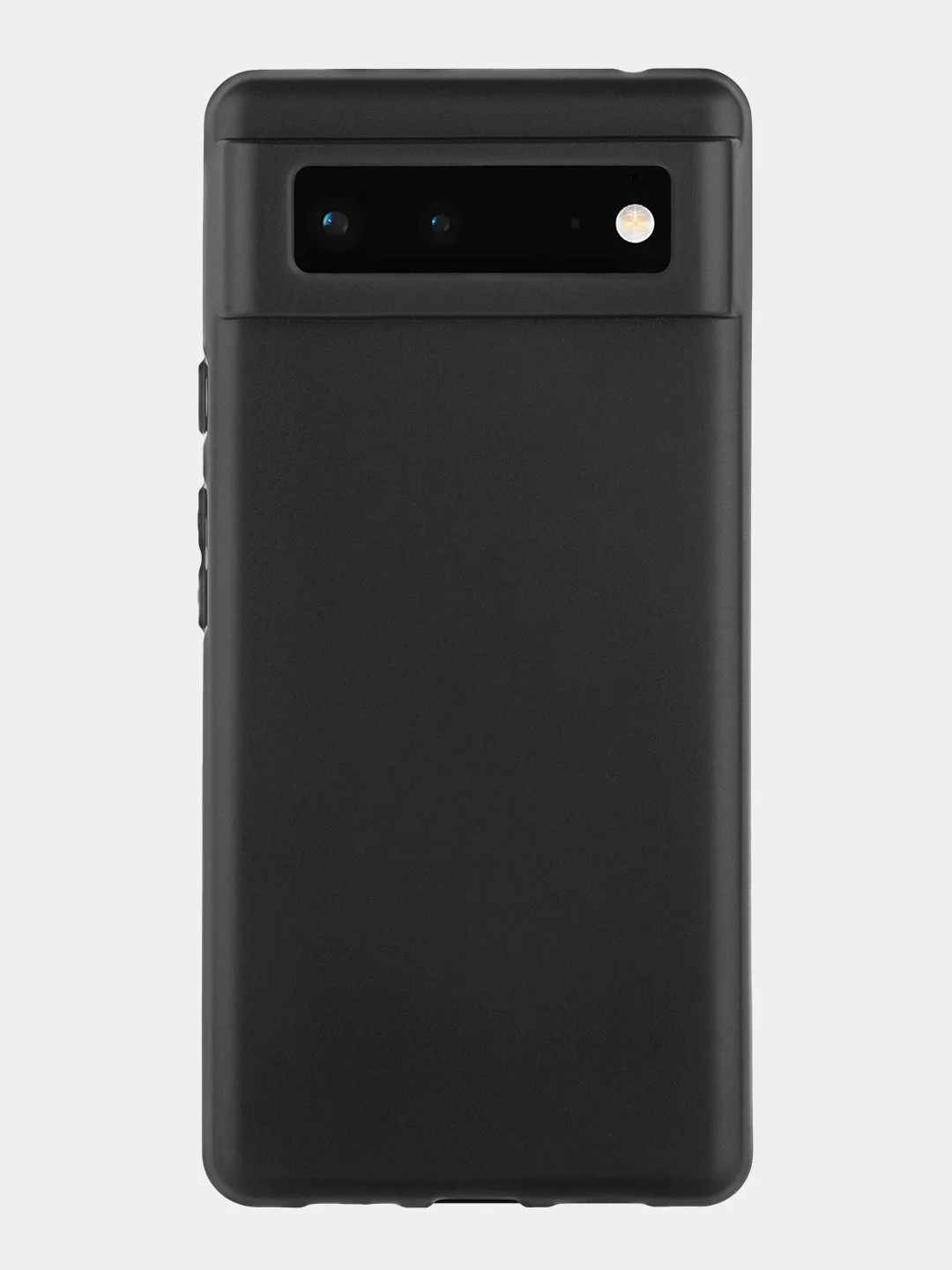 Черный чехол для Google Pixel 6 силиконовый BROSCORP матовый тонкий с бортиком - защитой камер