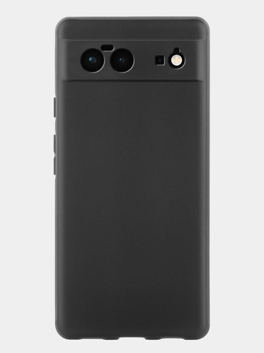 Черный чехол для Google Pixel 6 силиконовый BROSCORP матовый тонкий с бортиком - защитой камер