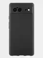 Черный чехол для Google Pixel 6 силиконовый BROSCORP матовый тонкий с бортиком - защитой камер