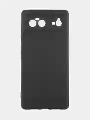 Черный чехол для Google Pixel 6 силиконовый BROSCORP матовый тонкий с бортиком - защитой камер