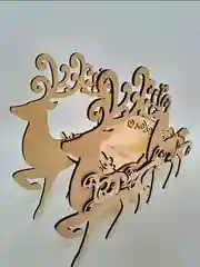 Новогодние олени с санями 30*17*40 см. Новогодний сувенир