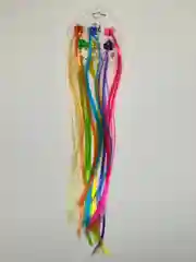 Цветные пряди на заколке/косички на заколке