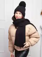 Шапка и шарф женская