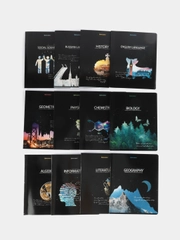 Тетради предметные школьные, в клетку / линейку Комплект 12 Предметов, Starlight, 48л