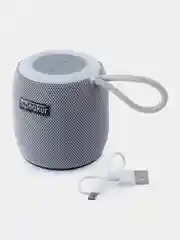 Серый колонка блютуз SH 309, портативная, с RGB подсветкой