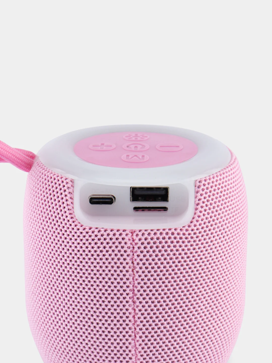 Розовый колонка блютуз SH 309, портативная, с RGB подсветкой