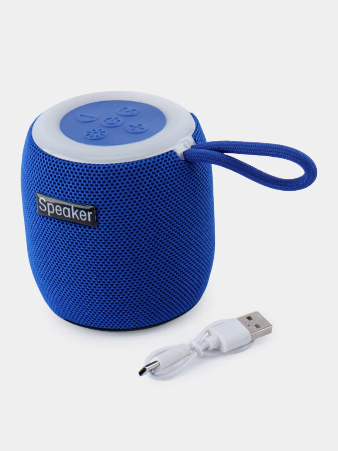 Синий колонка блютуз SH 309, портативная, с RGB подсветкой