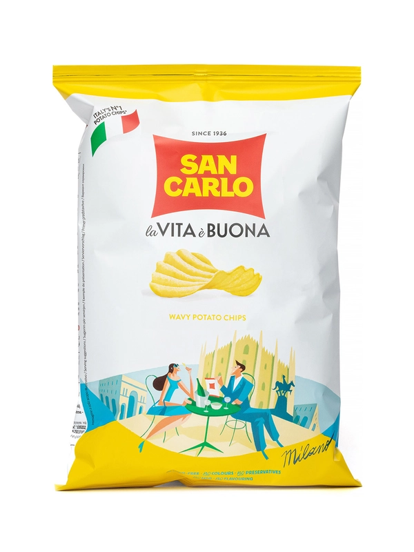 Чипсы картофельные "San Carlo" Рифленые