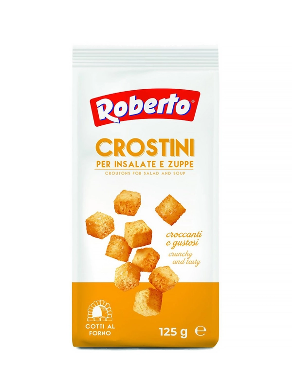 Сухарики для супов и салатов "Roberto" 125 г кор. 15 шт.