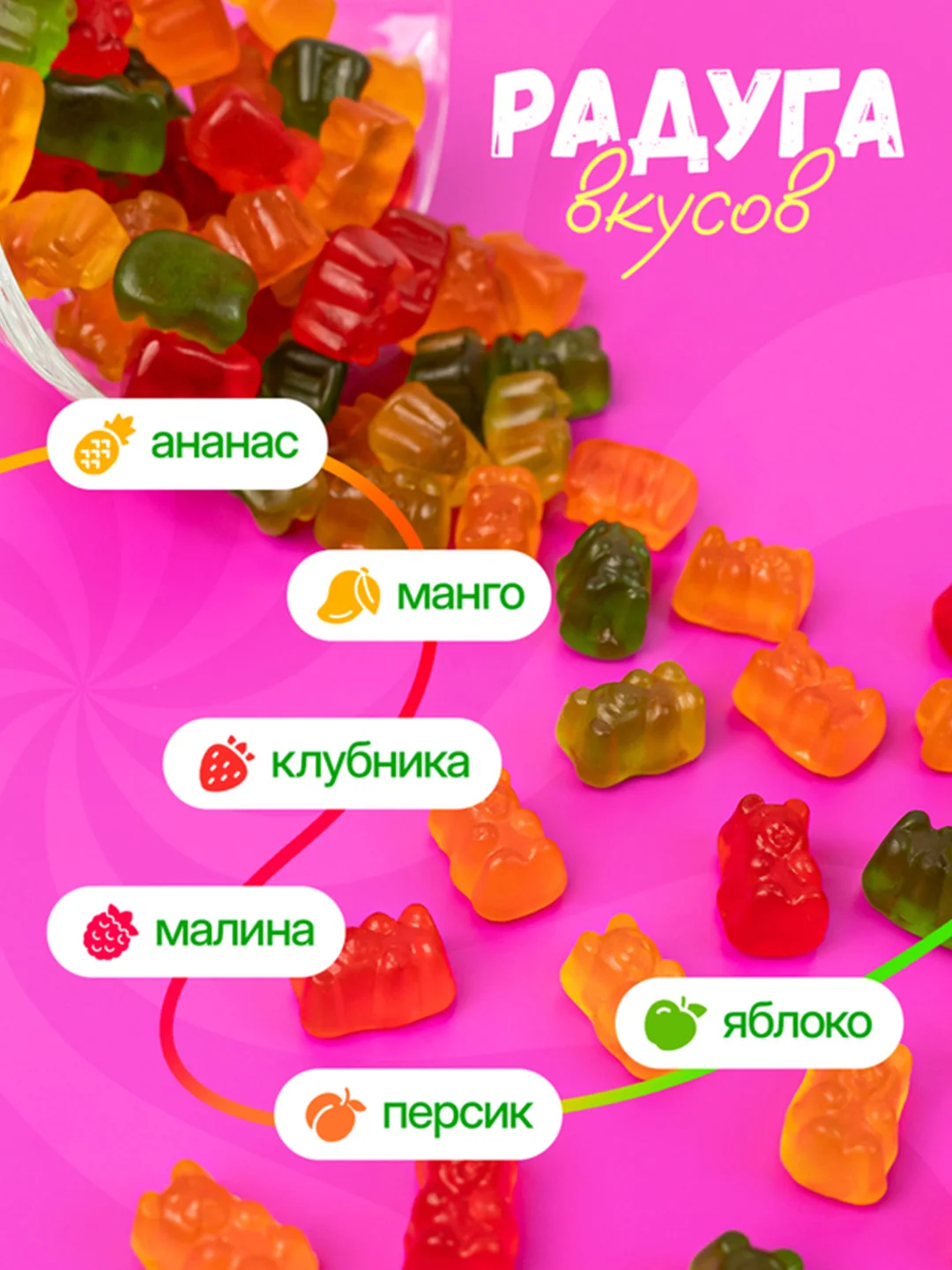 Мишки мармеладные 500гр