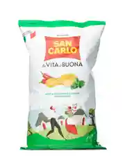 Чипсы картофельные "San Carlo" со вкусом мяты и острого перца, 150 гр