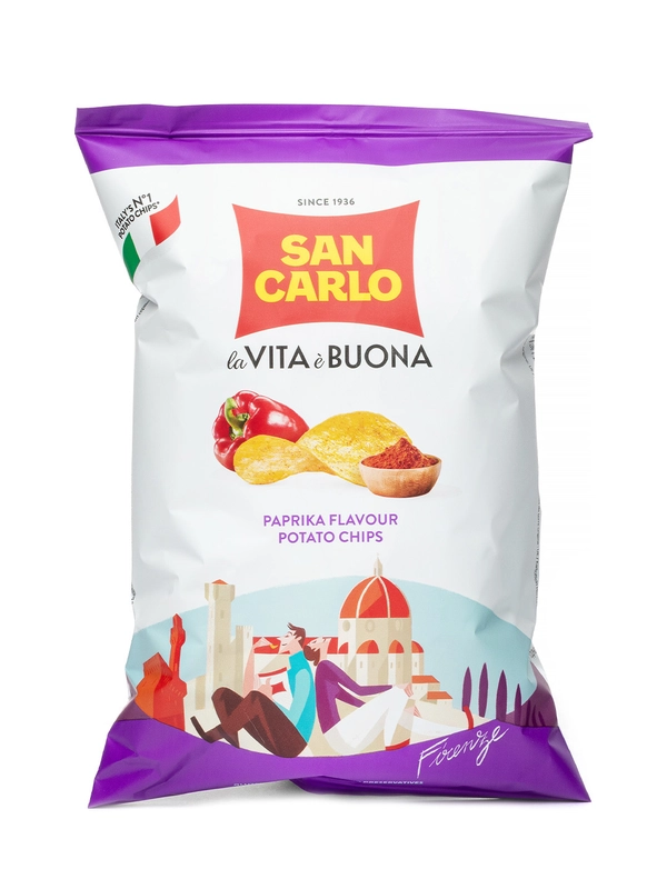 Чипсы картофельные "San Carlo" со вкусом паприки