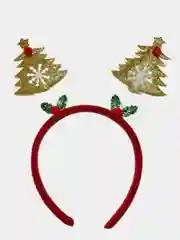 Золотой новогодний ободок