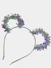 Серебряный новогодний ободок