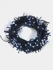 Белый гирлянда комнатная Нить тёмная, LED, контроллер 8 режимов
