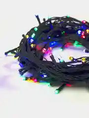 Разноцветный гирлянда комнатная Нить тёмная, LED, контроллер 8 режимов