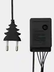 Зеленый гирлянда комнатная Нить тёмная, LED, контроллер 8 режимов