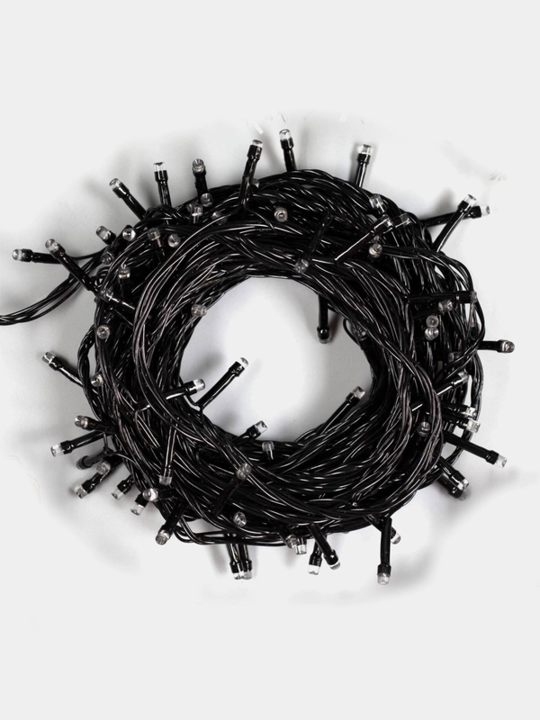 Гирлянда комнатная Нить тёмная, LED, контроллер 8 режимов