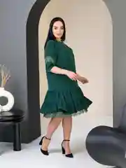 Зеленый платье женское вечернее, большие размеры