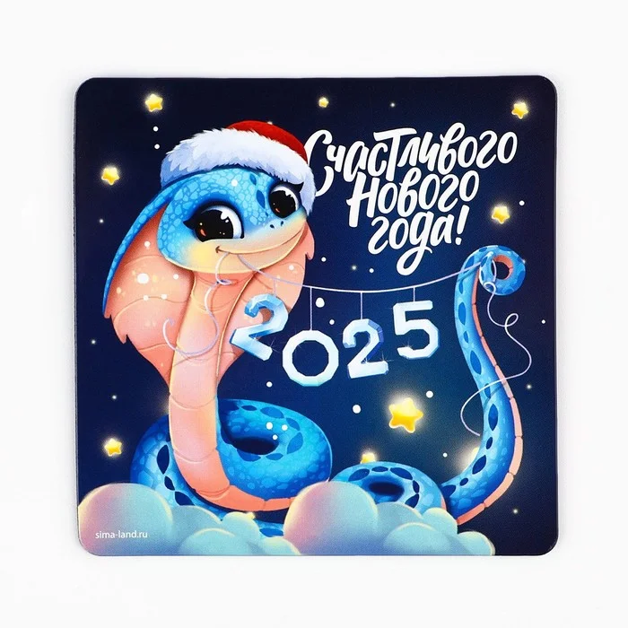 Новогодний магнит, новогодние сувениры, магнитик, Символ года, магнит на холодильник