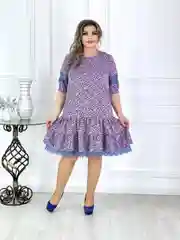 Разноцветный платье женское вечернее, большие размеры