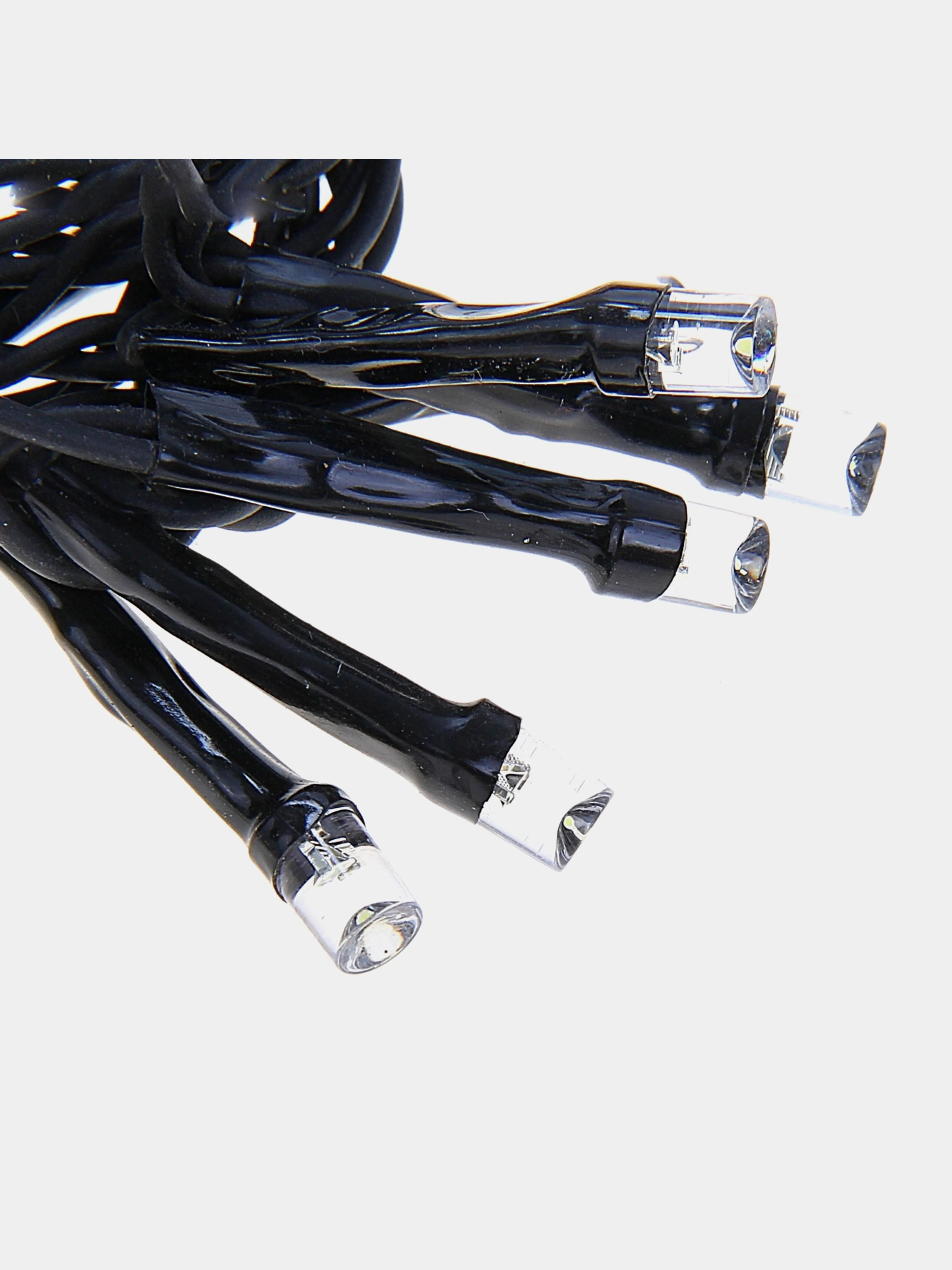 Красный гирлянда "Бахрома" 1.2 х 0.6 м, LED-60-220V, 8 режимов, нить тёмная