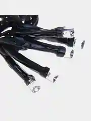 Красный гирлянда "Бахрома" 1.2 х 0.6 м, LED-60-220V, 8 режимов, нить тёмная
