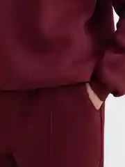 Бордовый костюм спортивный, женский, теплый, флисовый