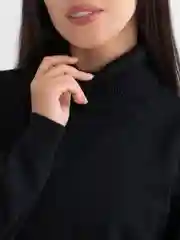 Черный костюм женский с юбкой
