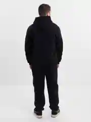 Черный костюм спортивный теплый