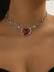 Чокер красное серце / Сердце дракона