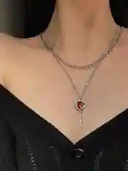 Цепочка двойная бижутерия на шею