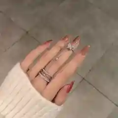 Двойное кольцо бабочка с цепочкой безразмерное