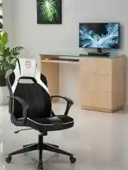 Белый кресло компьютерное игровое Бюрократ Zombie 400