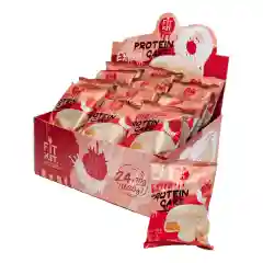 FIT KIT Дес.глаз.Кейк со вк.Малина-йогурт 70г (Protein Cake Extra WHITE Raspberry yogurt)