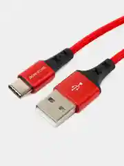Красный кабель зарядный BOROFONE BX20 (1m, Micro-USB/Type-C/Lightning) для Android и Apple iPhone