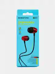 Красный наушники с микрофоном Borofone BM57, 3.5 mm Jack