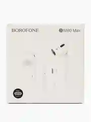 Белый наушники с микрофоном Borofone BM80 Max, с разъёмом Type-C