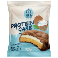 FIT KIT Десерт глазир."КЕЙК" со вкус.Тропический кокос 70г (Protein Cake Tropical coconut)