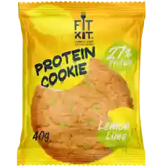 FIT KIT Десерт "КУКИ" со вкусом Лимон-лайм 40г (Protein Cookie Lemon Lime)