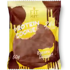 FIT KIT Десерт глазир."КУКИ" со вк.Бан.десерт 50г(Protein Chocolate Cookie Banana Dessert)