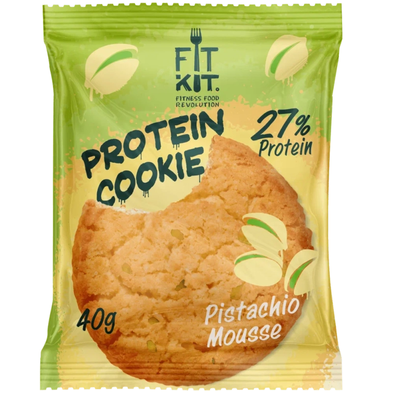FIT KIT Десерт "КУКИ" со вкусом Фисташковый мусс 40г (Protein Cookie Pistachio Mousse)