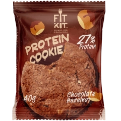 FIT KIT Десерт "КУКИ" со вкусом Шоколад-фундук 40г (Protein Cookie Chocolate Hazelnut)