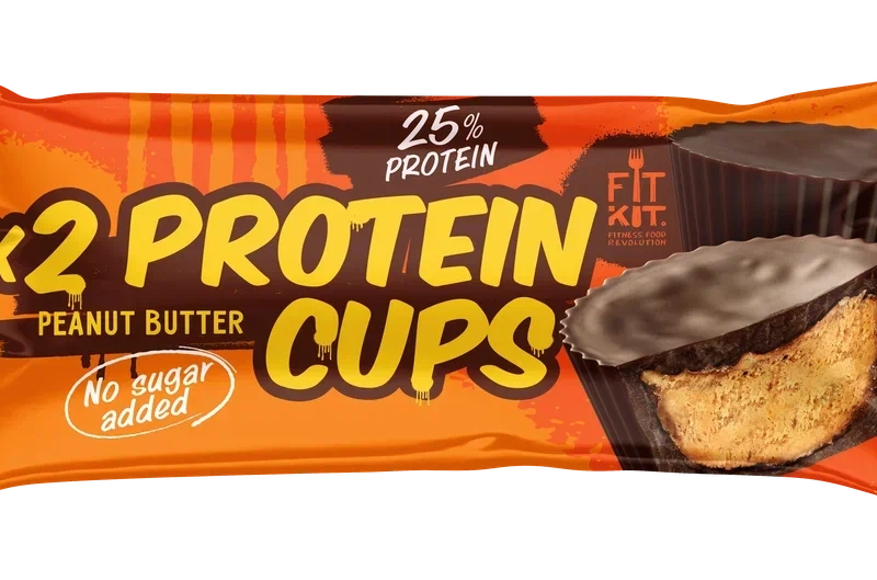 FIT KIT Десерт глазир. КАПСЫ со вкусом Арахисовая паста 70г (Protein CUPS Peanut butter)