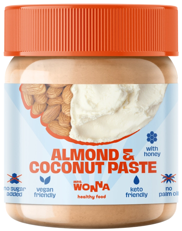 MRS.WONNA Паста ореховая миндаль-кокос 250г (Almond & Coconut paste)