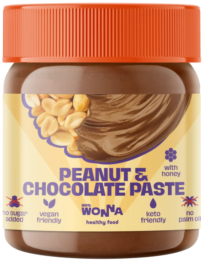 MRS.WONNA Паста арахисовая с какао 250г (Peanat Chocolate paste)
