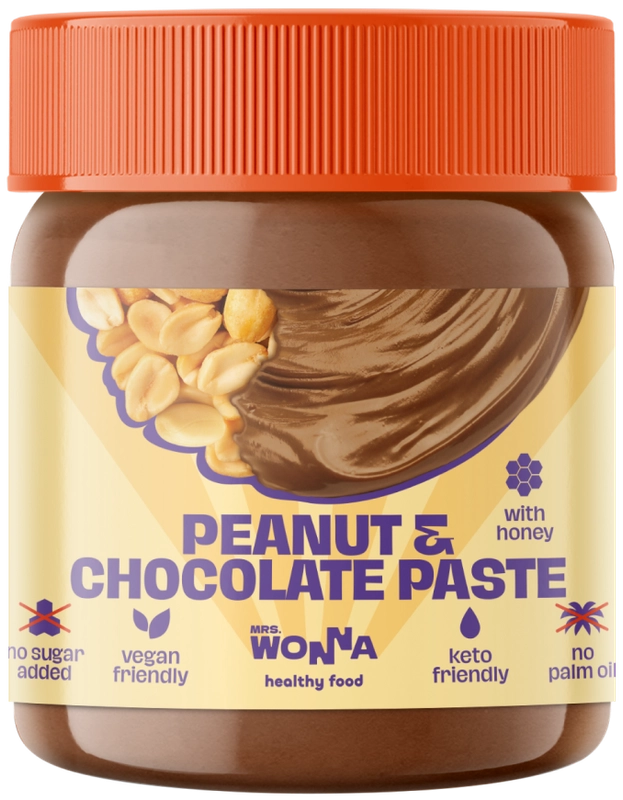 MRS.WONNA Паста арахисовая с какао 250г (Peanat Chocolate paste)