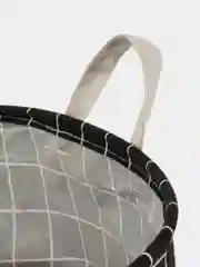 Черный корзина для хранения игрушек и белья