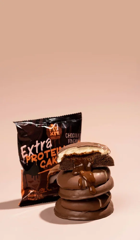 FIT KIT Десерт глазир."КЕЙК" со вкус.Тройной Шок.70г (Protein Cake Extra Triple chocolate)