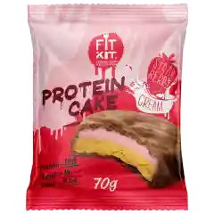 FIT KIT Десерт глазир."КЕЙК" со вкус.Клубника со сливк.70г (Protein Cake Strawberry cream)